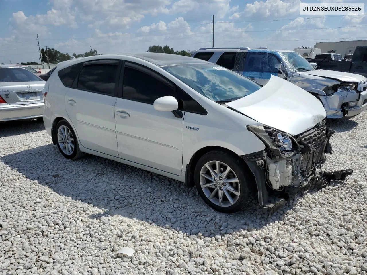 2013 Toyota Prius V VIN: JTDZN3EUXD3285526 Lot: 74223314