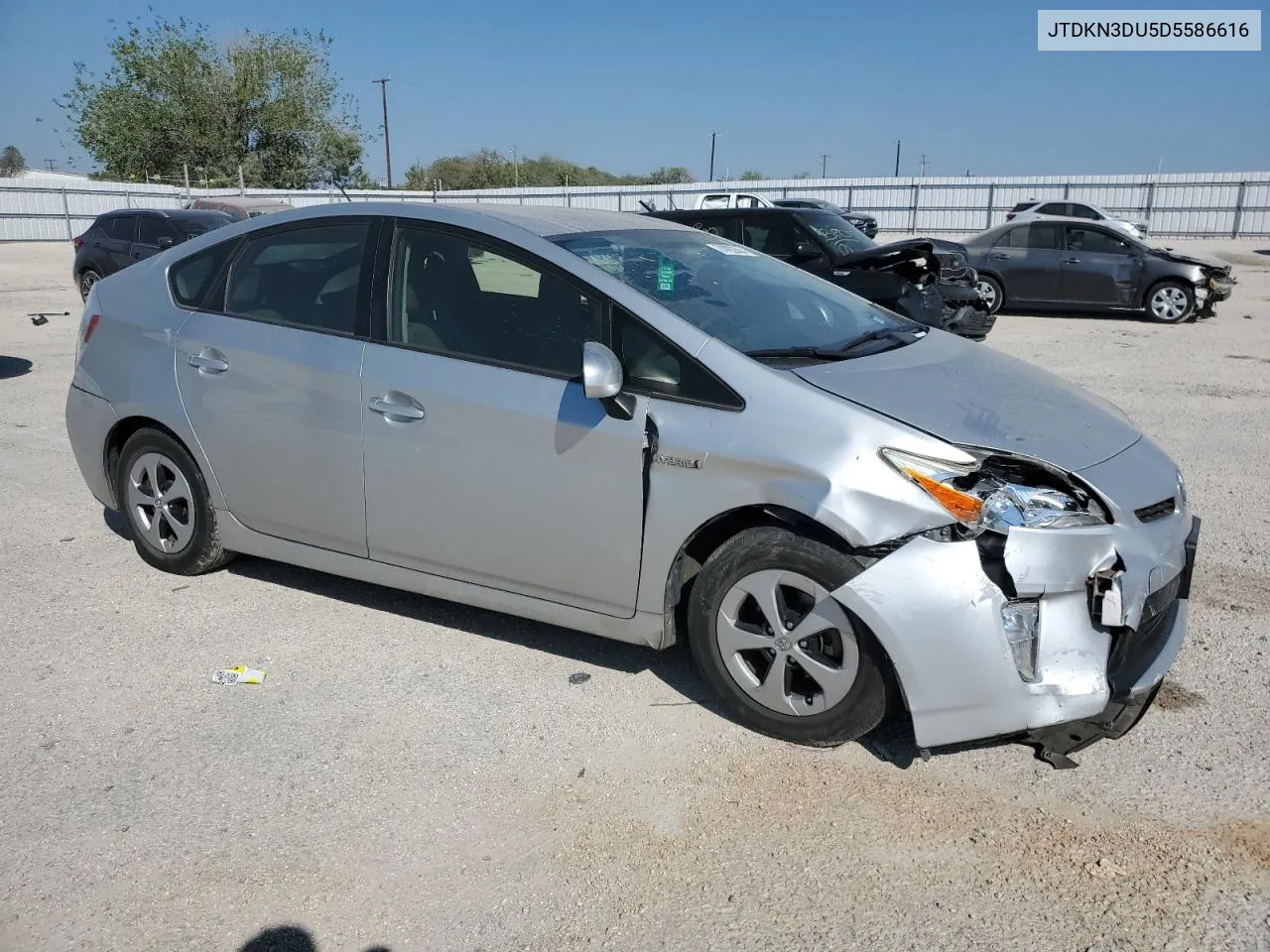 2013 Toyota Prius VIN: JTDKN3DU5D5586616 Lot: 74282584