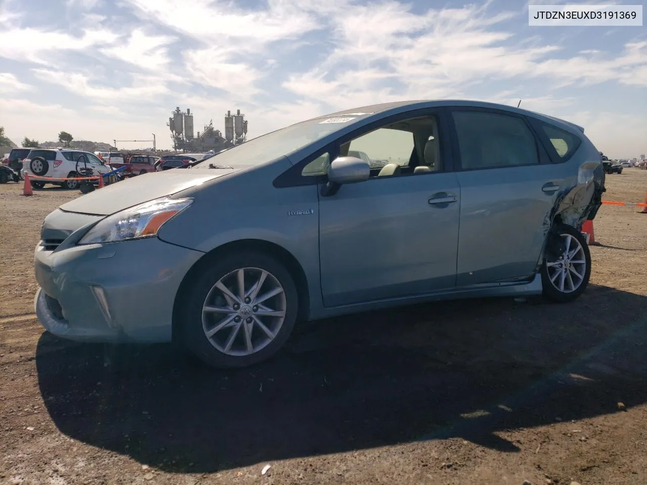 2013 Toyota Prius V VIN: JTDZN3EUXD3191369 Lot: 74393354