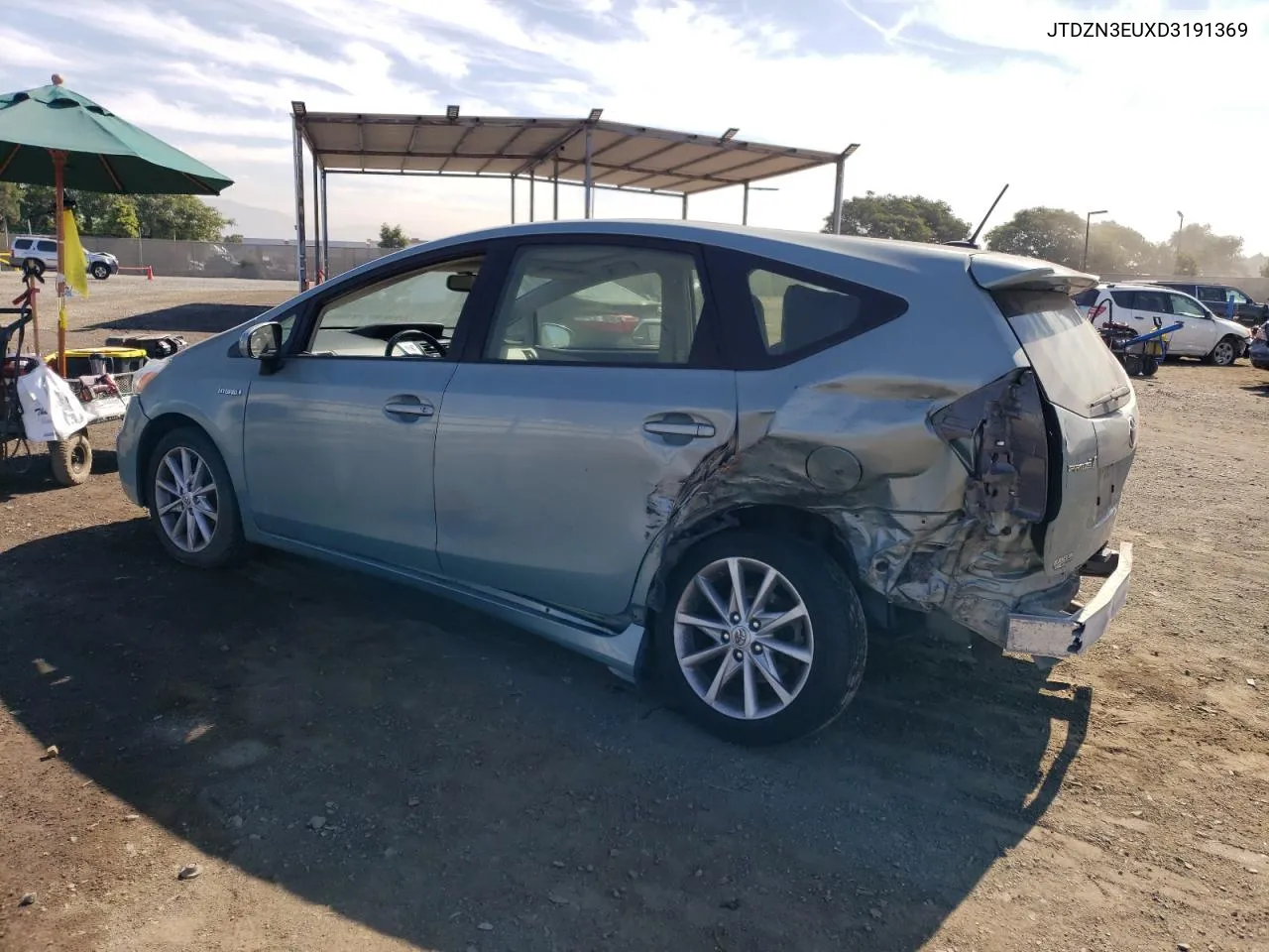 2013 Toyota Prius V VIN: JTDZN3EUXD3191369 Lot: 74393354