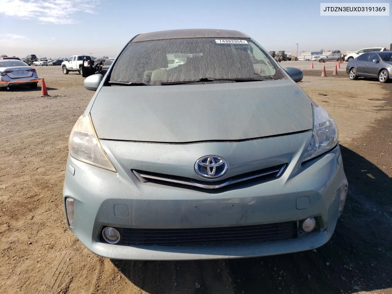 2013 Toyota Prius V VIN: JTDZN3EUXD3191369 Lot: 74393354