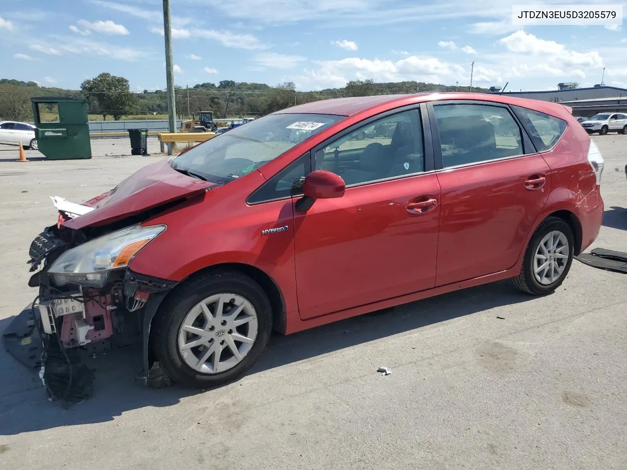 2013 Toyota Prius V VIN: JTDZN3EU5D3205579 Lot: 74469714