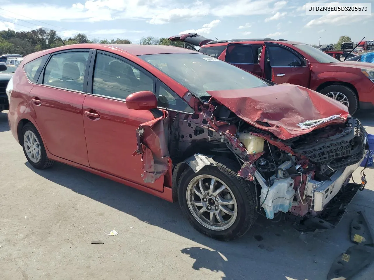 2013 Toyota Prius V VIN: JTDZN3EU5D3205579 Lot: 74469714