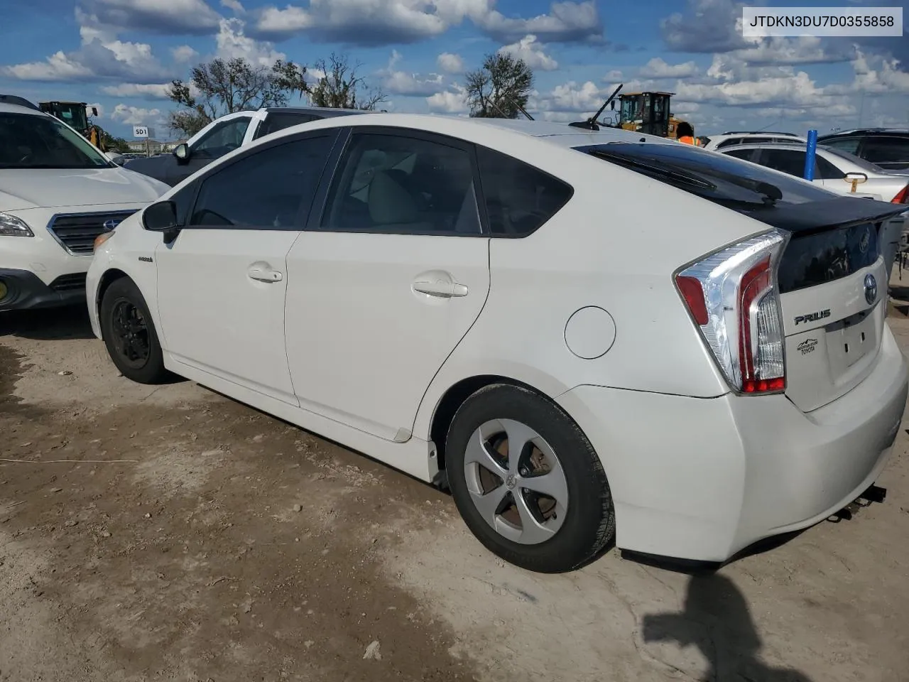 2013 Toyota Prius VIN: JTDKN3DU7D0355858 Lot: 74598104