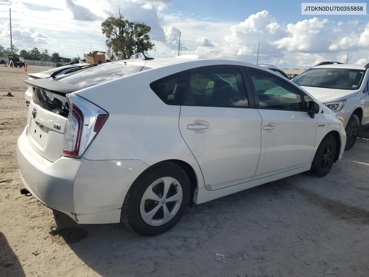 2013 Toyota Prius VIN: JTDKN3DU7D0355858 Lot: 74598104