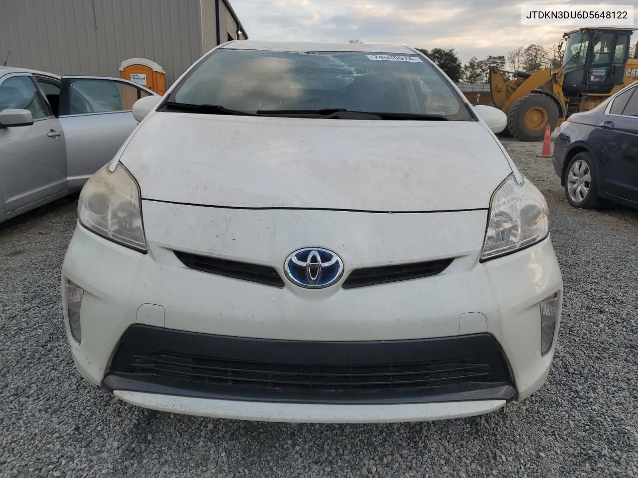 2013 Toyota Prius VIN: JTDKN3DU6D5648122 Lot: 74630074