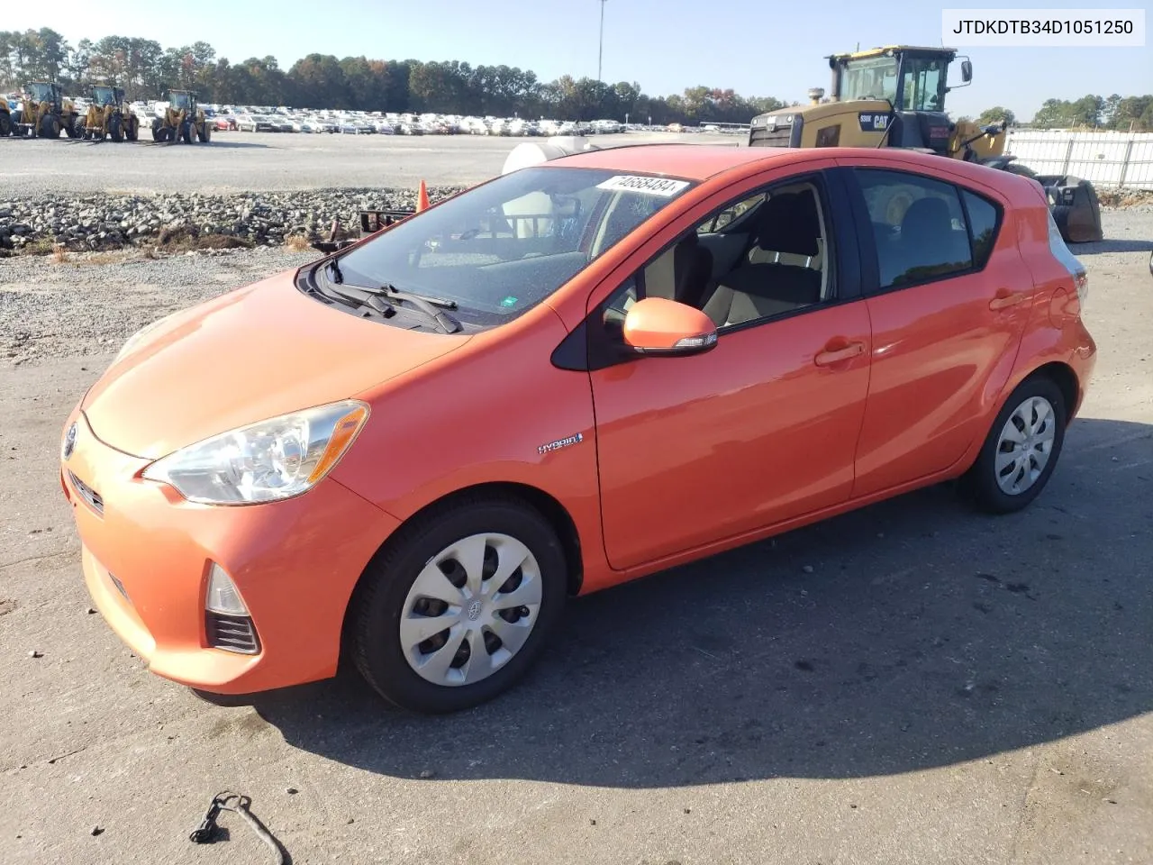 2013 Toyota Prius C VIN: JTDKDTB34D1051250 Lot: 74668484