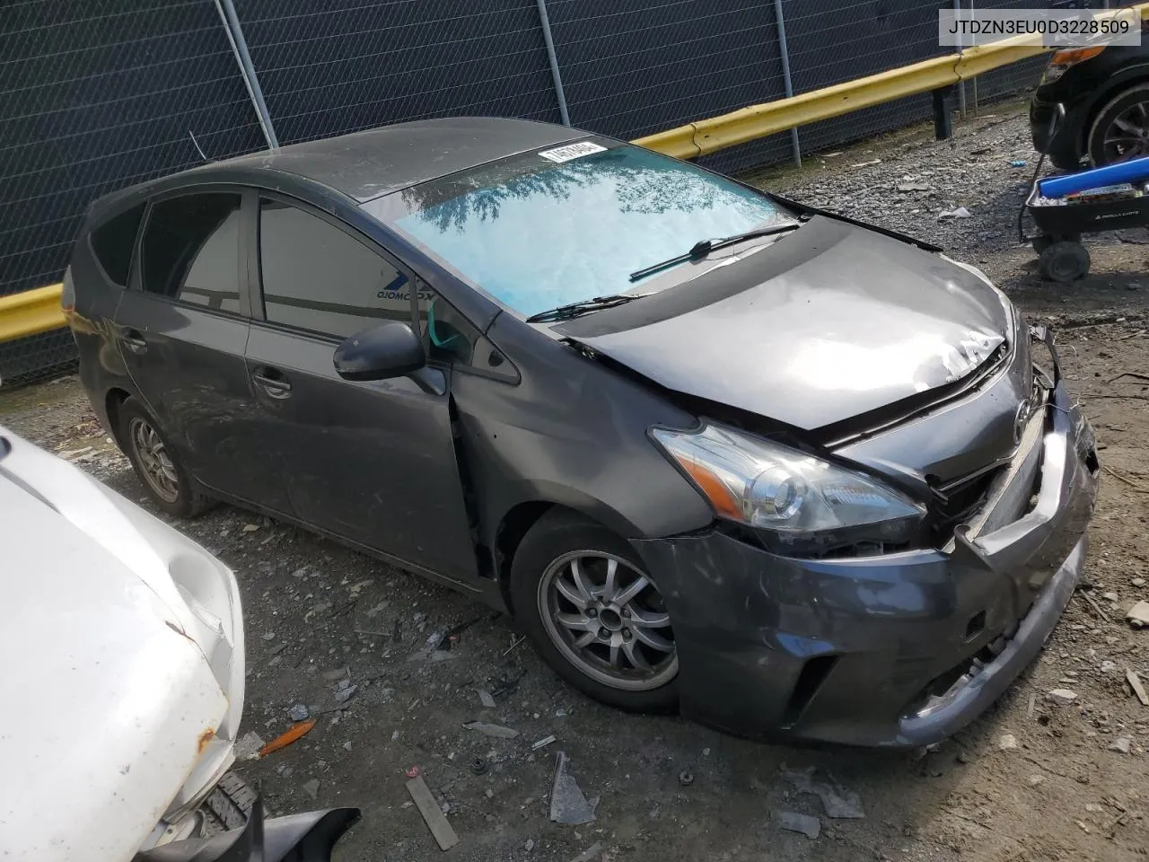 2013 Toyota Prius V VIN: JTDZN3EU0D3228509 Lot: 74678404