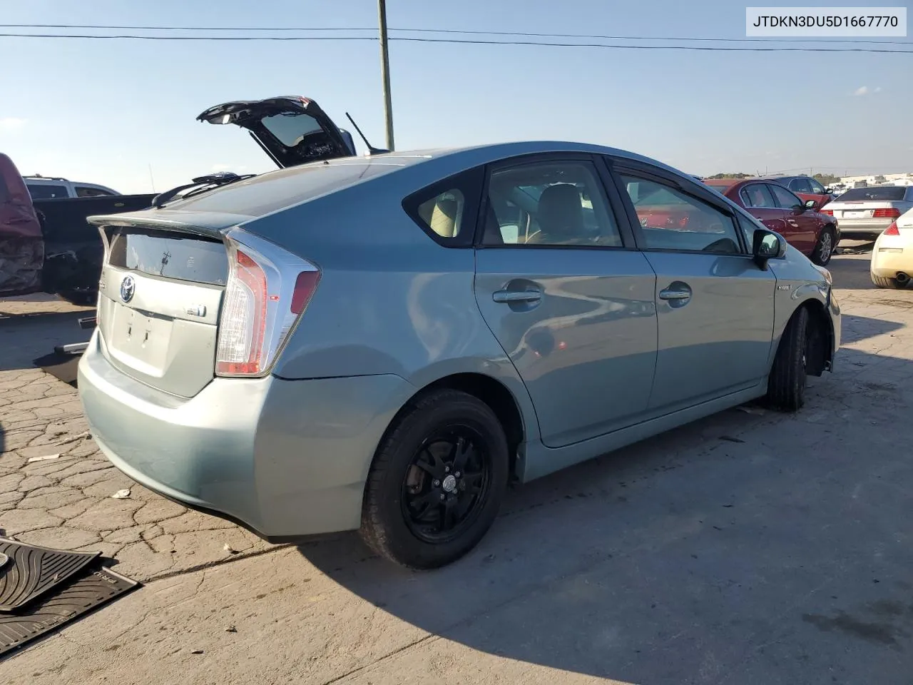 2013 Toyota Prius VIN: JTDKN3DU5D1667770 Lot: 74766754