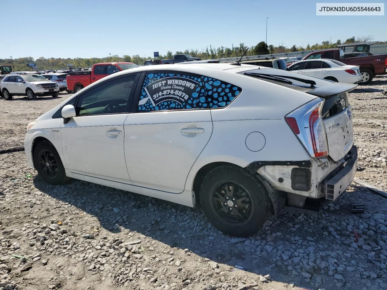 2013 Toyota Prius VIN: JTDKN3DU6D5546643 Lot: 74795884