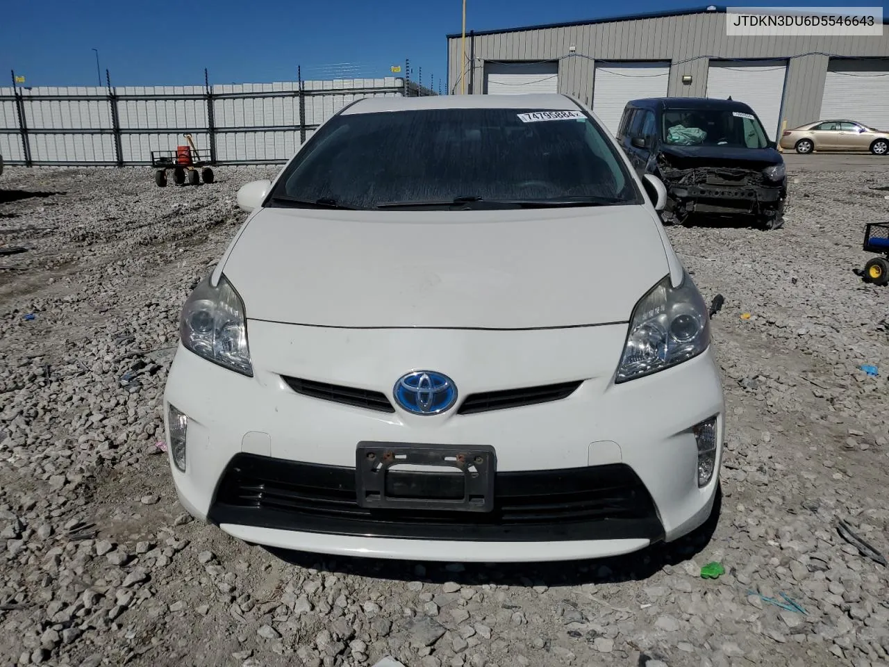 2013 Toyota Prius VIN: JTDKN3DU6D5546643 Lot: 74795884