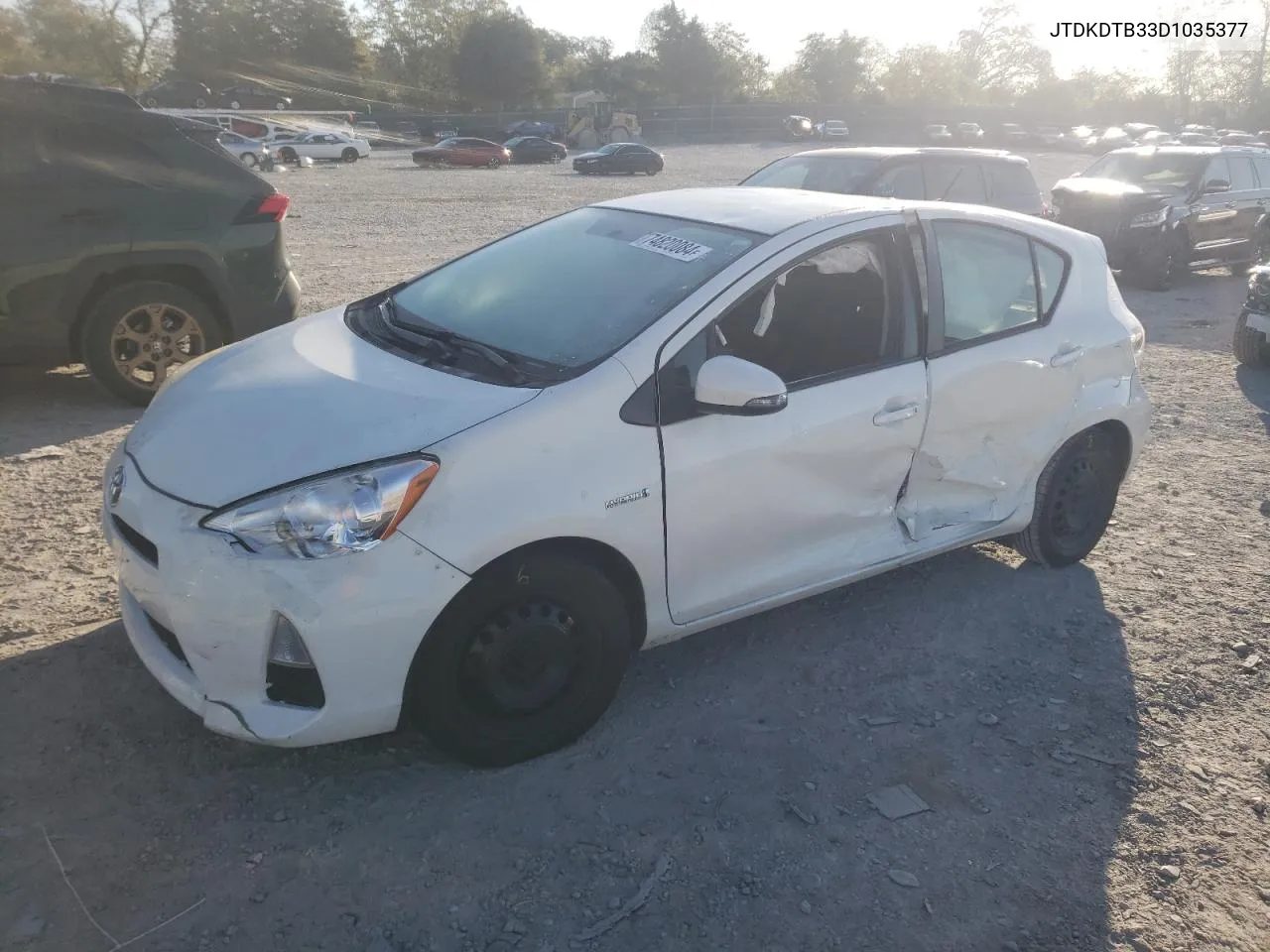 JTDKDTB33D1035377 2013 Toyota Prius C