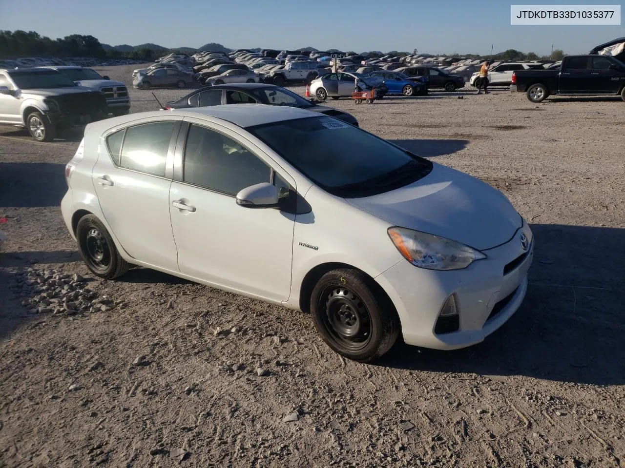 2013 Toyota Prius C VIN: JTDKDTB33D1035377 Lot: 74820084