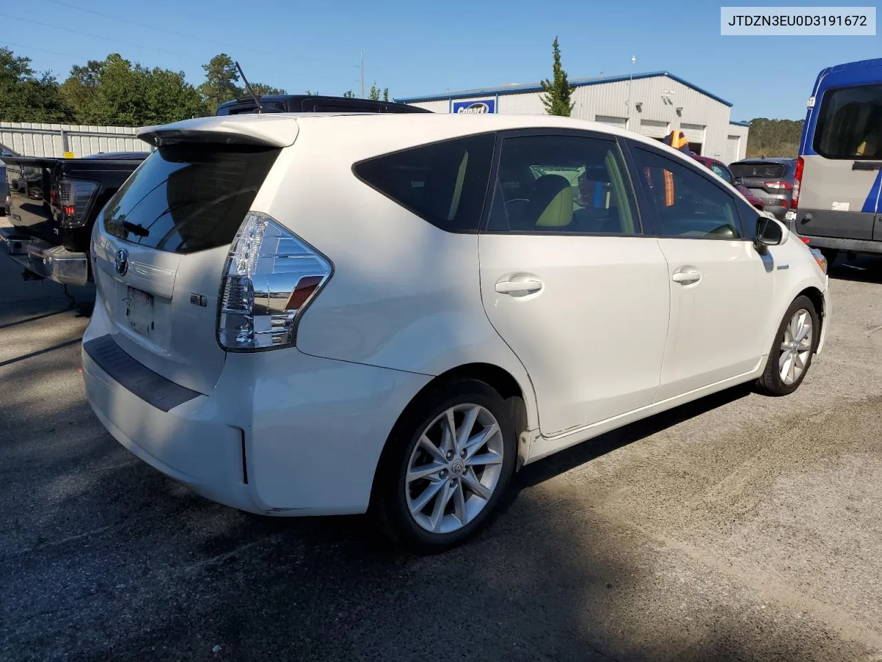 2013 Toyota Prius V VIN: JTDZN3EU0D3191672 Lot: 74835844