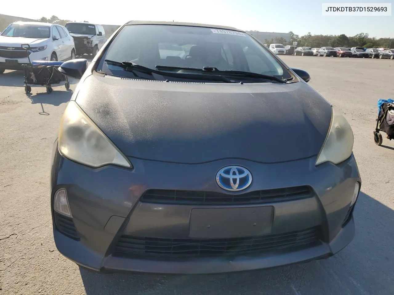 2013 Toyota Prius C VIN: JTDKDTB37D1529693 Lot: 74978794