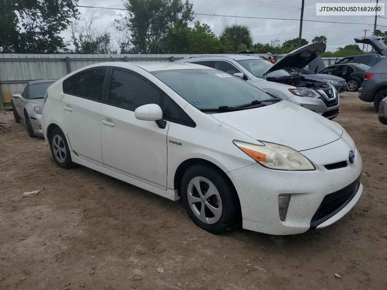 2013 Toyota Prius VIN: JTDKN3DU5D1682690 Lot: 75063594