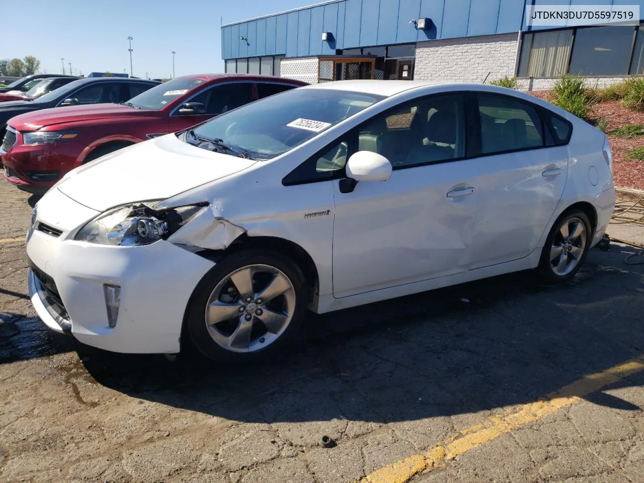 2013 Toyota Prius VIN: JTDKN3DU7D5597519 Lot: 75256234