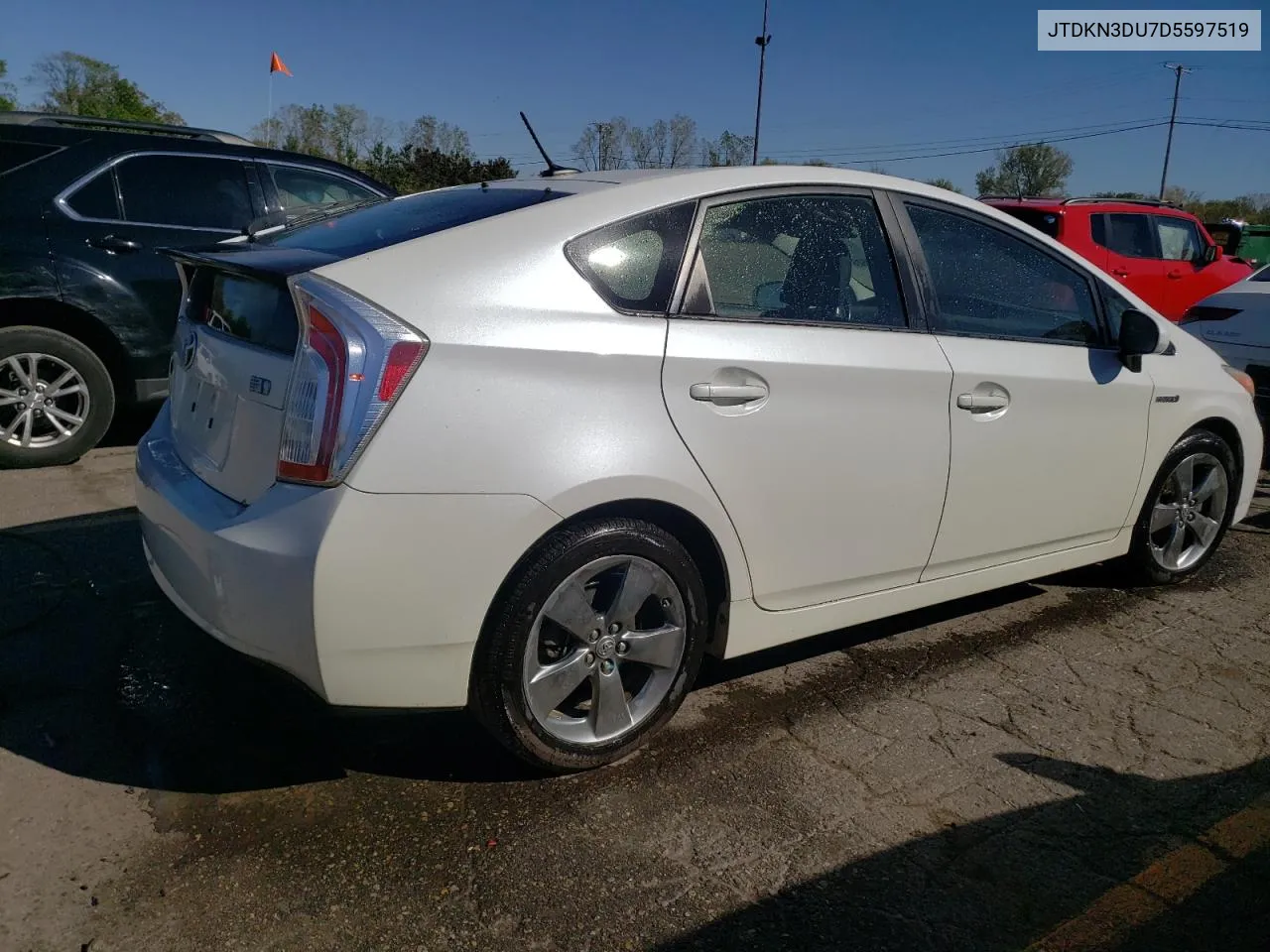 2013 Toyota Prius VIN: JTDKN3DU7D5597519 Lot: 75256234