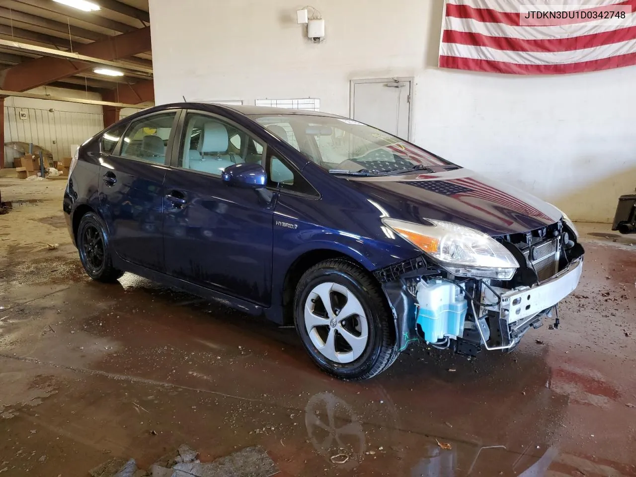 2013 Toyota Prius VIN: JTDKN3DU1D0342748 Lot: 75271484