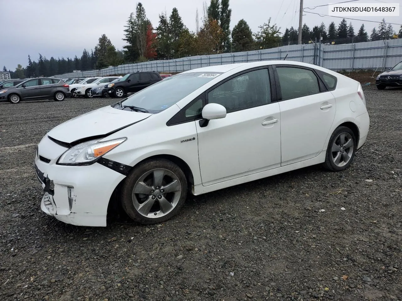 2013 Toyota Prius VIN: JTDKN3DU4D1648367 Lot: 75286564