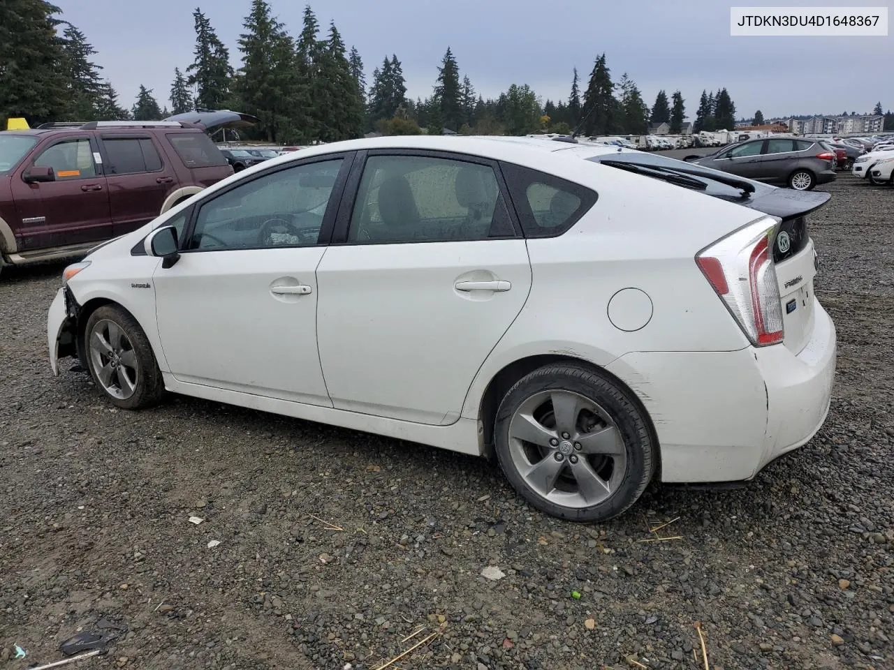 2013 Toyota Prius VIN: JTDKN3DU4D1648367 Lot: 75286564