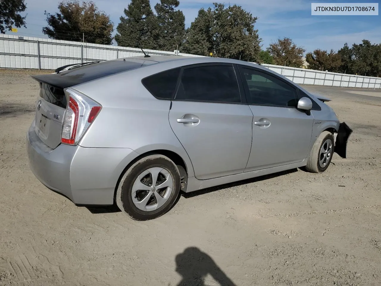 2013 Toyota Prius VIN: JTDKN3DU7D1708674 Lot: 75496124