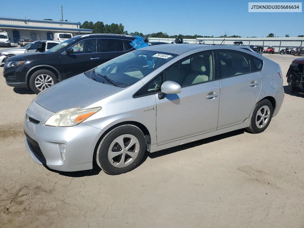 2013 Toyota Prius VIN: JTDKN3DU3D5686634 Lot: 75615634