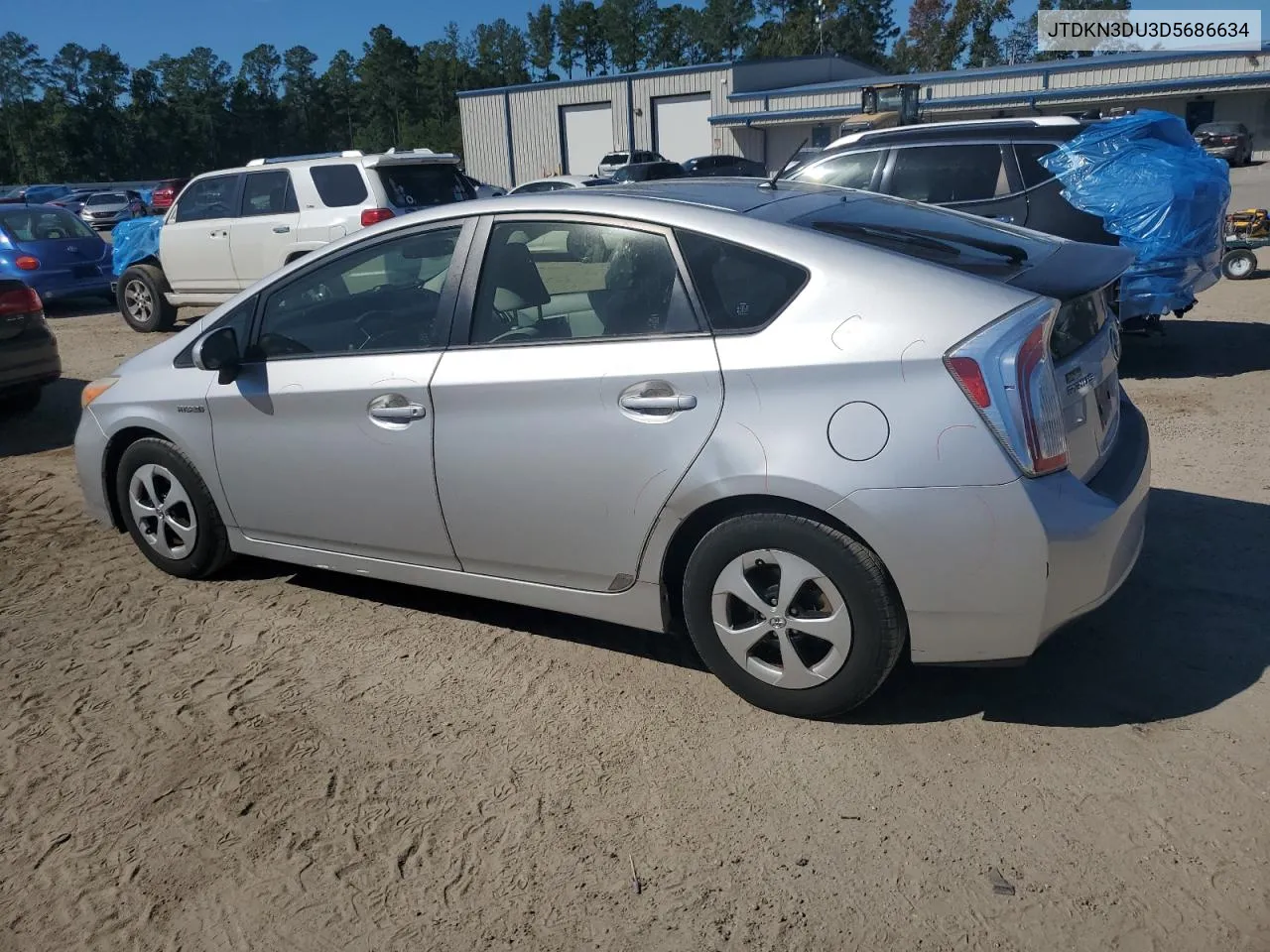 2013 Toyota Prius VIN: JTDKN3DU3D5686634 Lot: 75615634