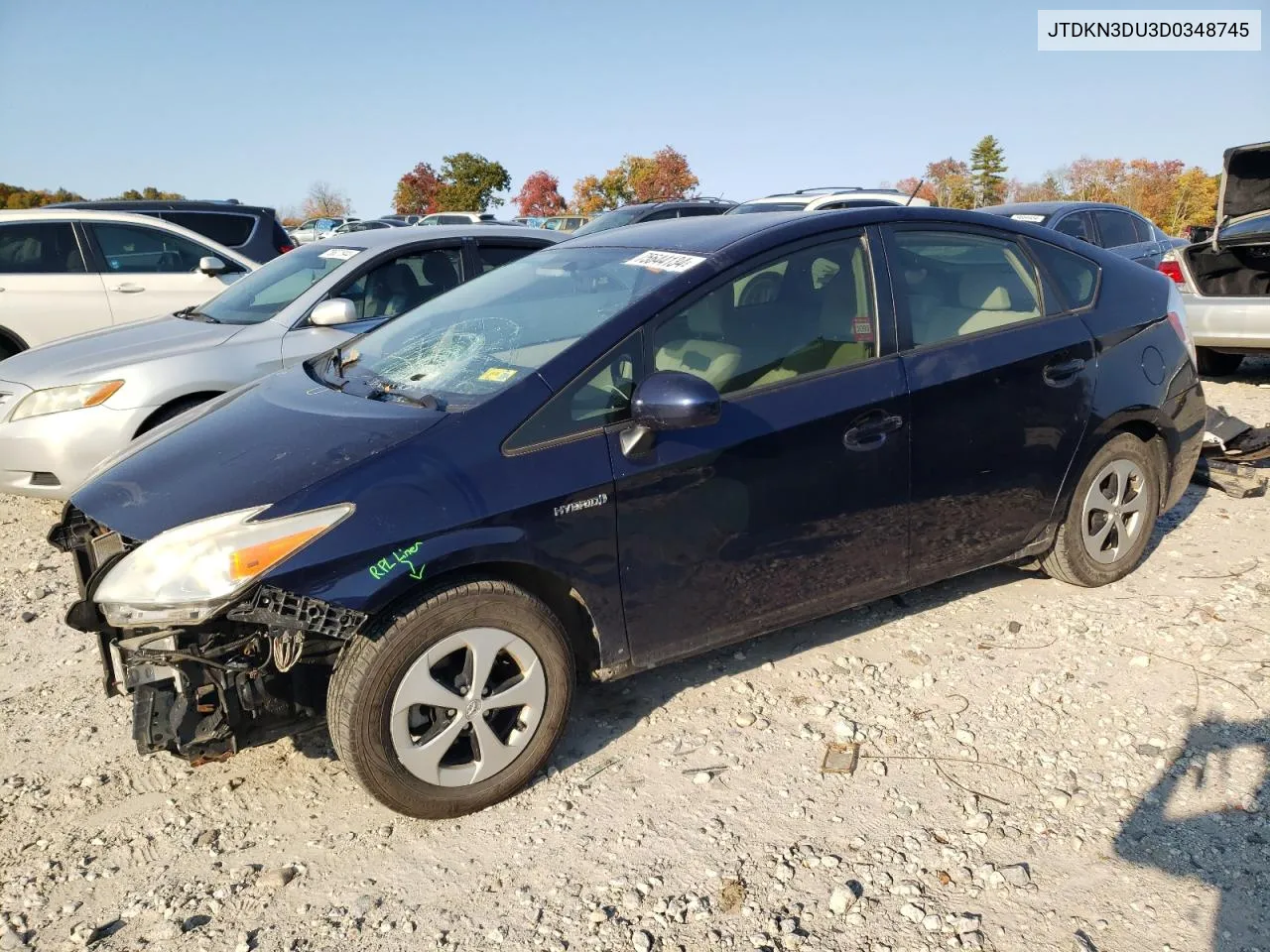 2013 Toyota Prius VIN: JTDKN3DU3D0348745 Lot: 75644134