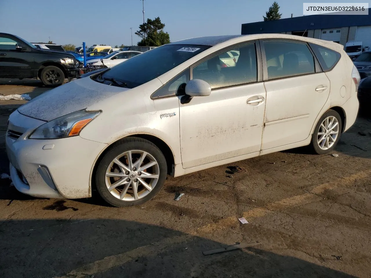 2013 Toyota Prius V VIN: JTDZN3EU6D3229616 Lot: 75716234