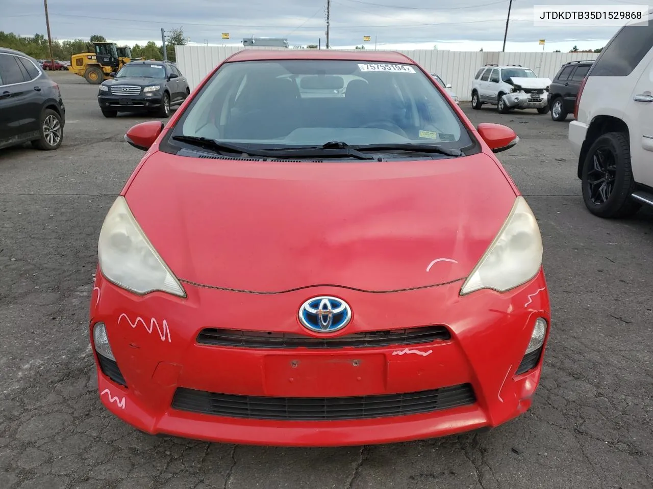 2013 Toyota Prius C VIN: JTDKDTB35D1529868 Lot: 75755194