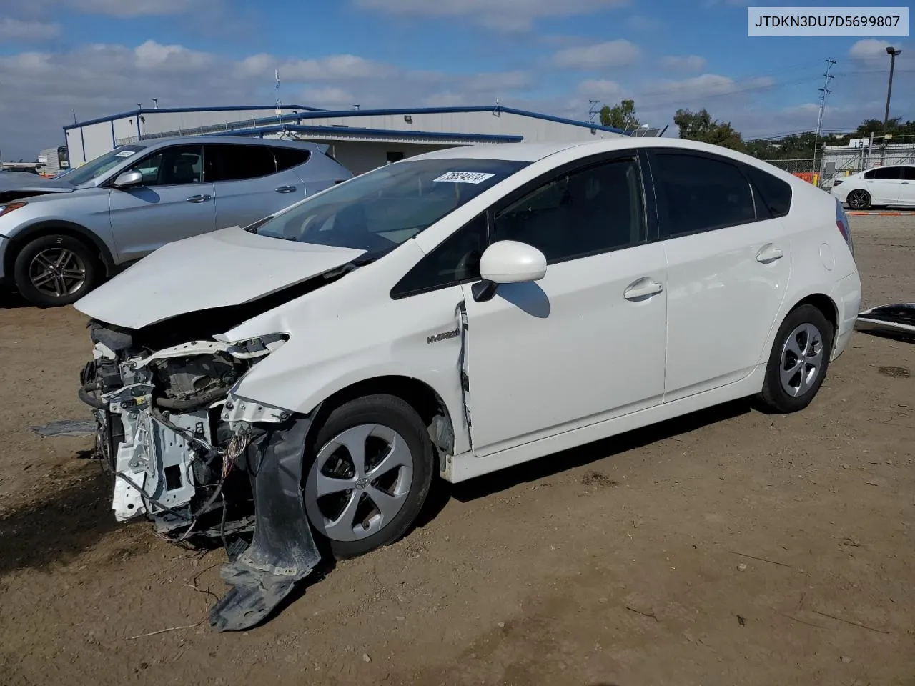 2013 Toyota Prius VIN: JTDKN3DU7D5699807 Lot: 75824974