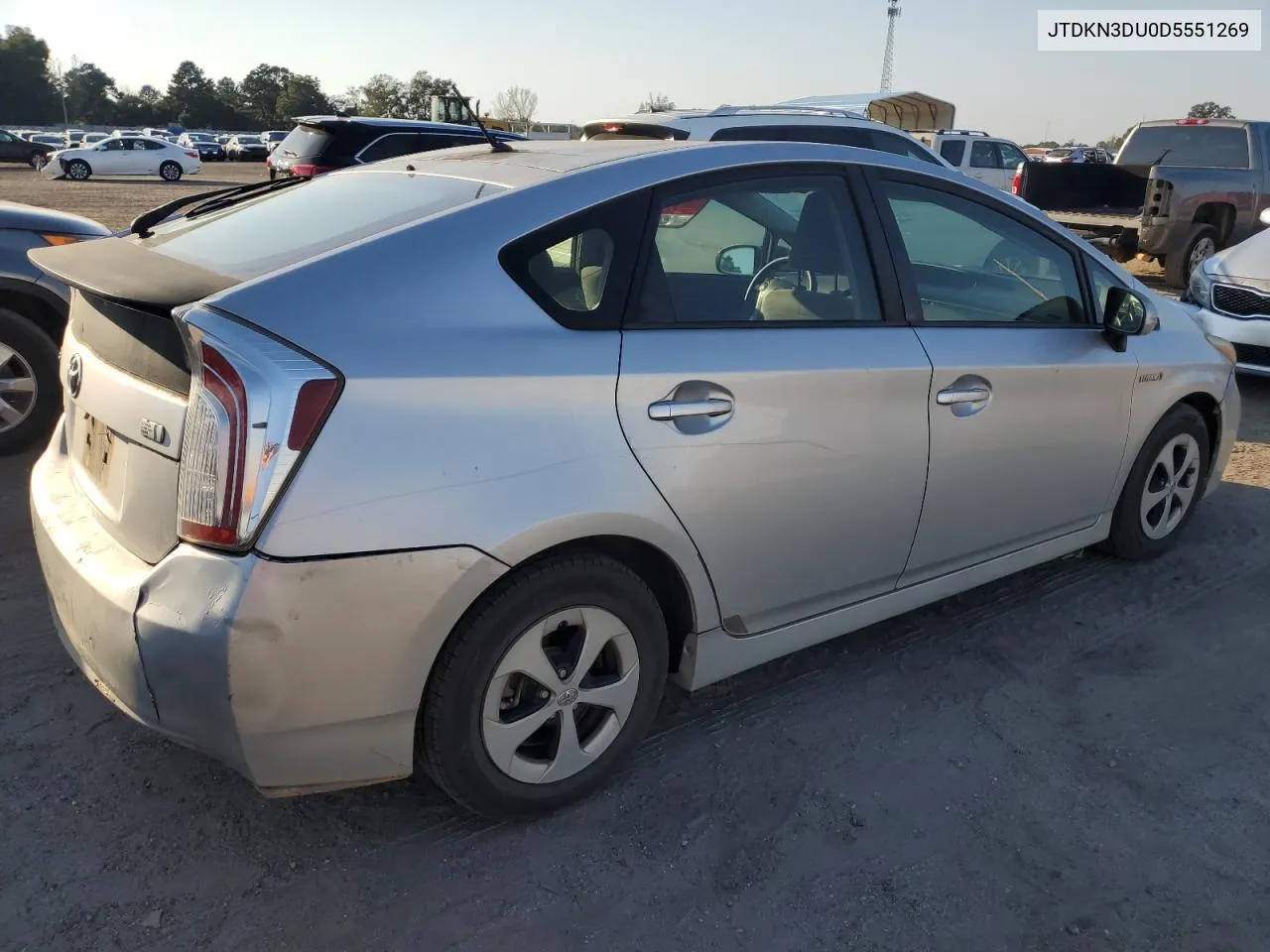 2013 Toyota Prius VIN: JTDKN3DU0D5551269 Lot: 75840884