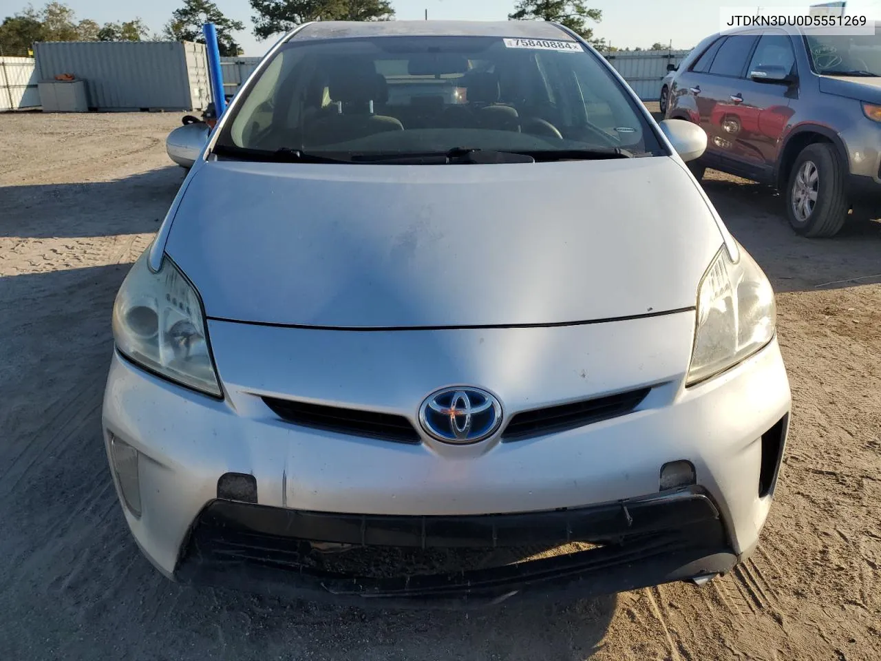 2013 Toyota Prius VIN: JTDKN3DU0D5551269 Lot: 75840884