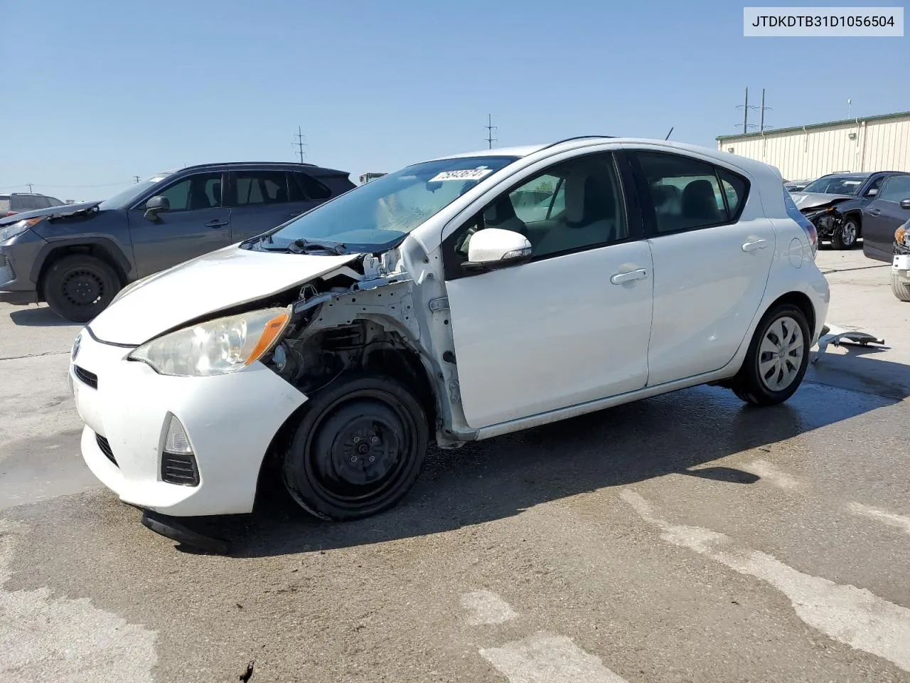 2013 Toyota Prius C VIN: JTDKDTB31D1056504 Lot: 75843674