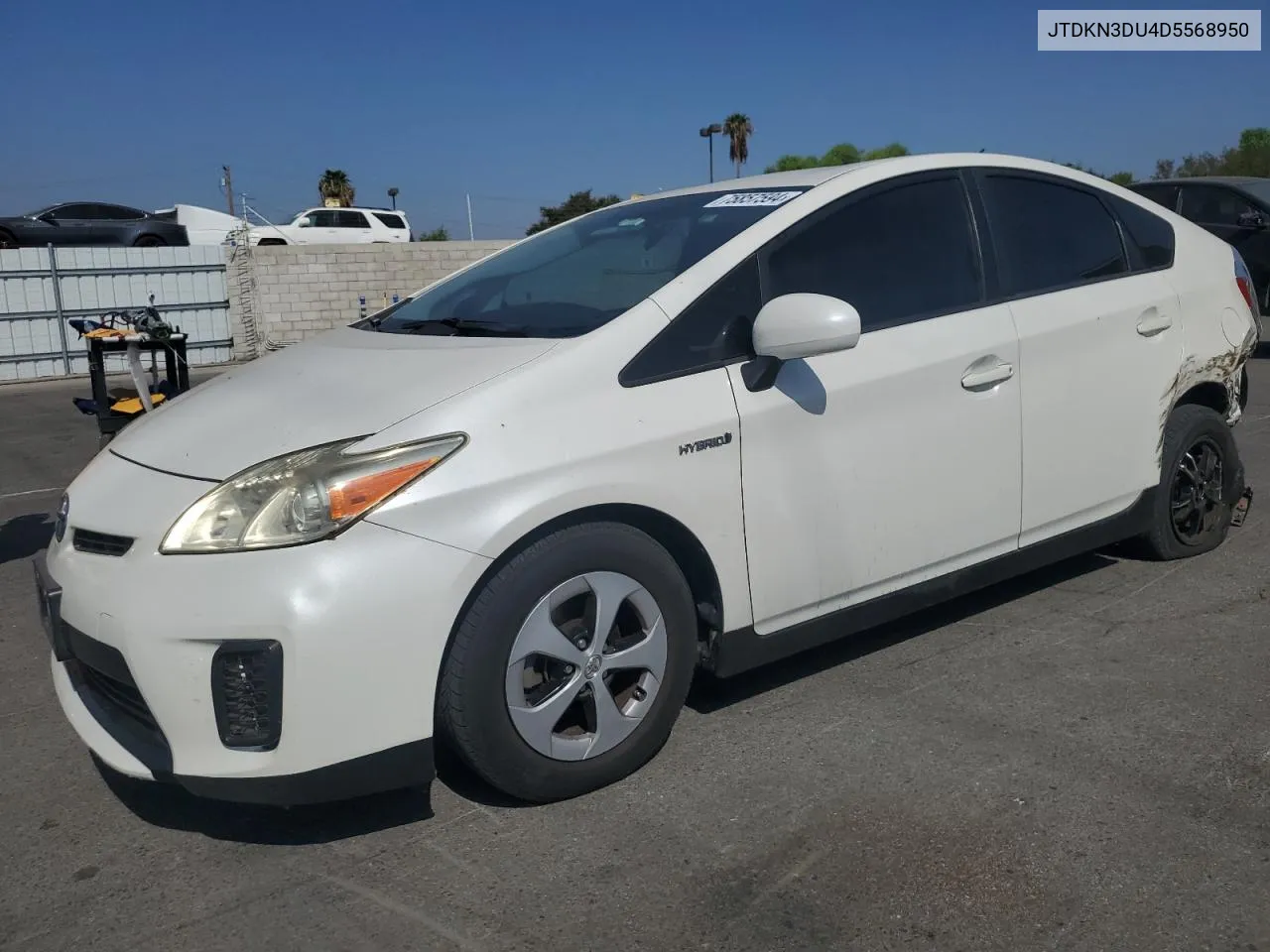 2013 Toyota Prius VIN: JTDKN3DU4D5568950 Lot: 75857594