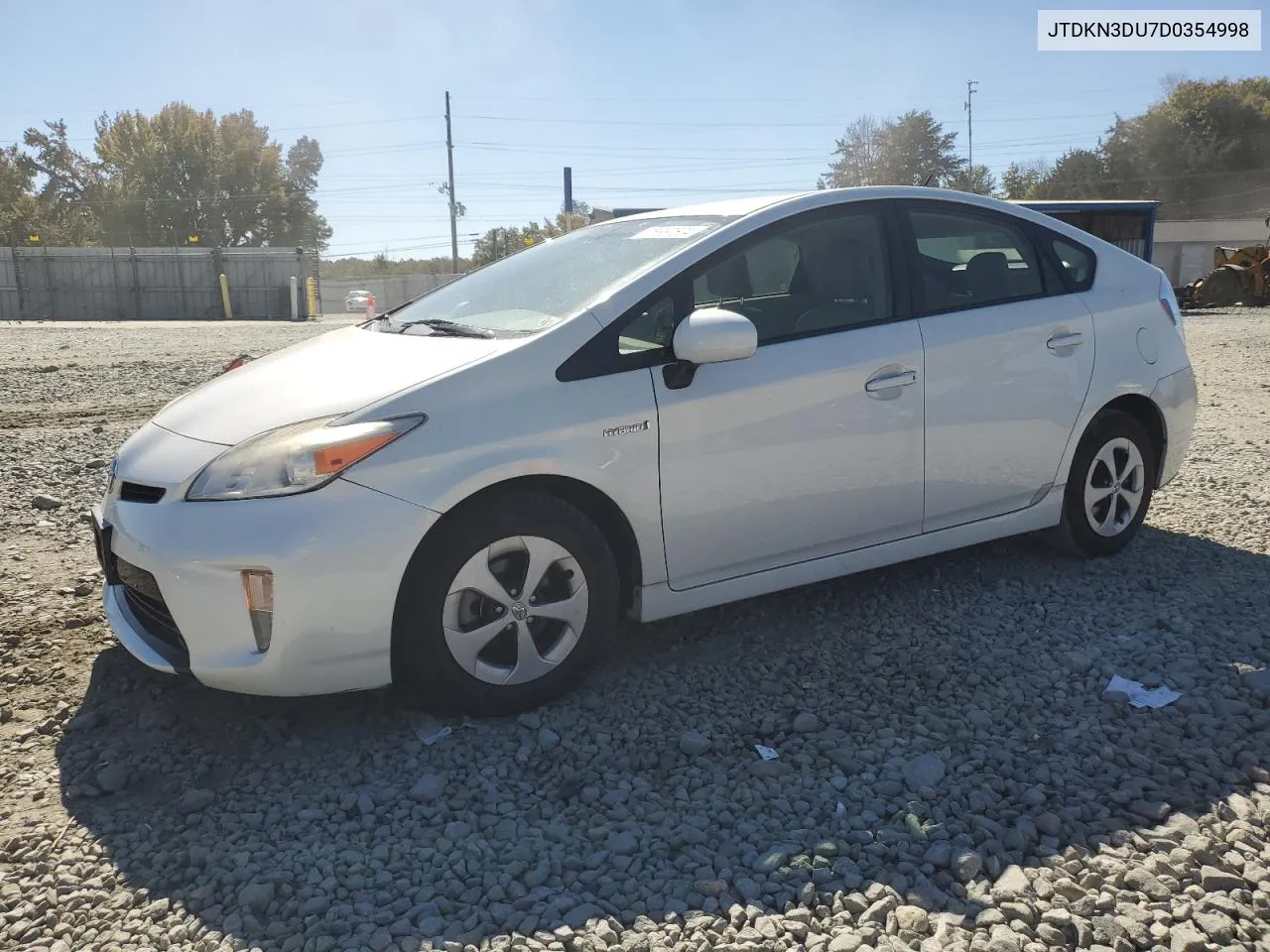 JTDKN3DU7D0354998 2013 Toyota Prius