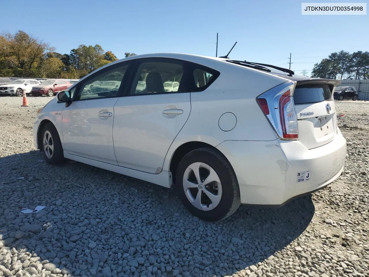 JTDKN3DU7D0354998 2013 Toyota Prius