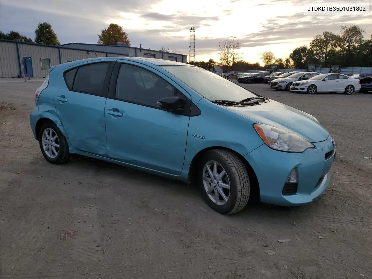 2013 Toyota Prius C VIN: JTDKDTB35D1031802 Lot: 75889614