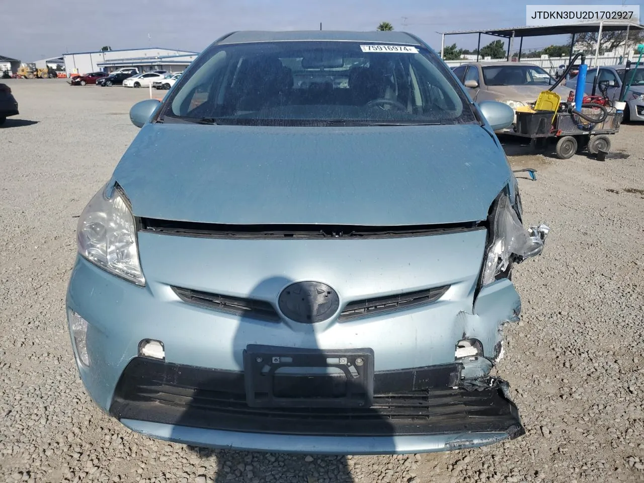 JTDKN3DU2D1702927 2013 Toyota Prius