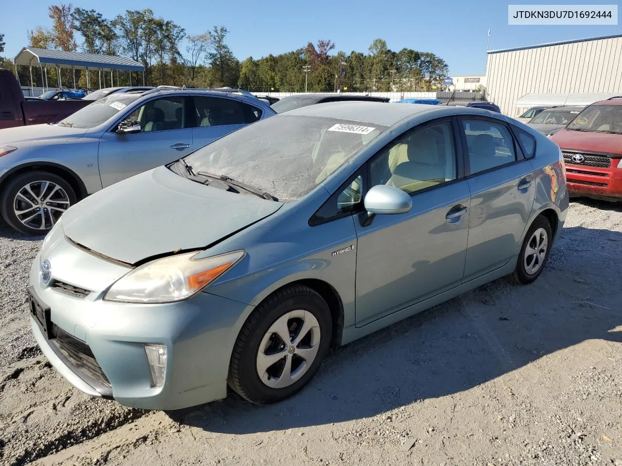 JTDKN3DU7D1692444 2013 Toyota Prius