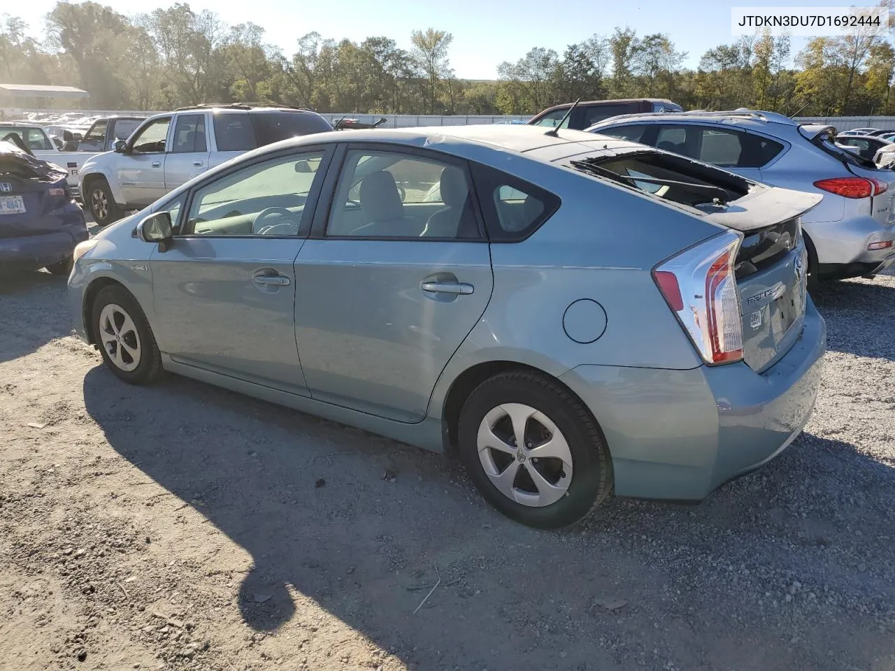 2013 Toyota Prius VIN: JTDKN3DU7D1692444 Lot: 75996314