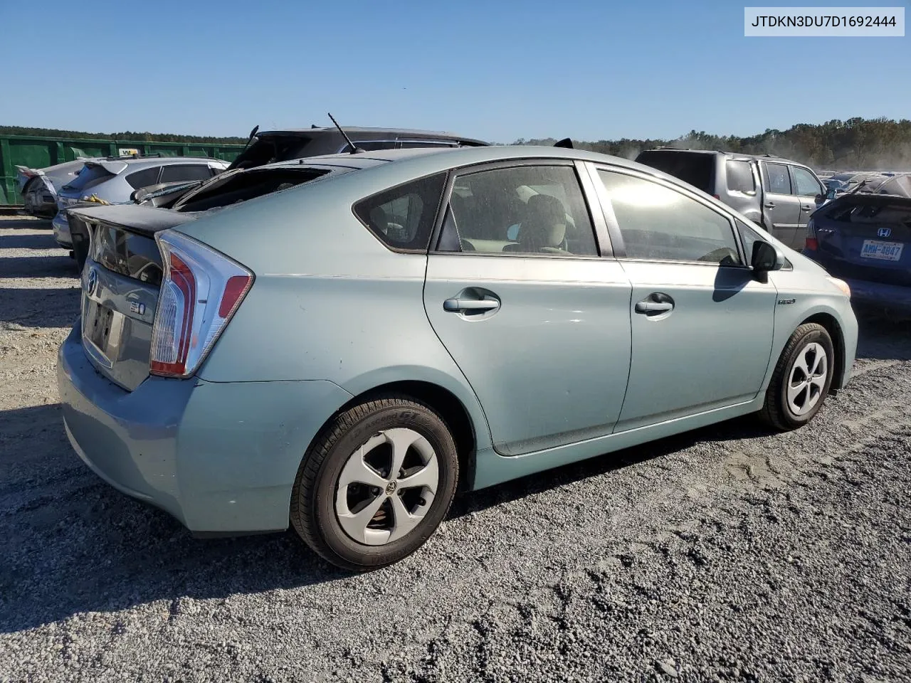 2013 Toyota Prius VIN: JTDKN3DU7D1692444 Lot: 75996314