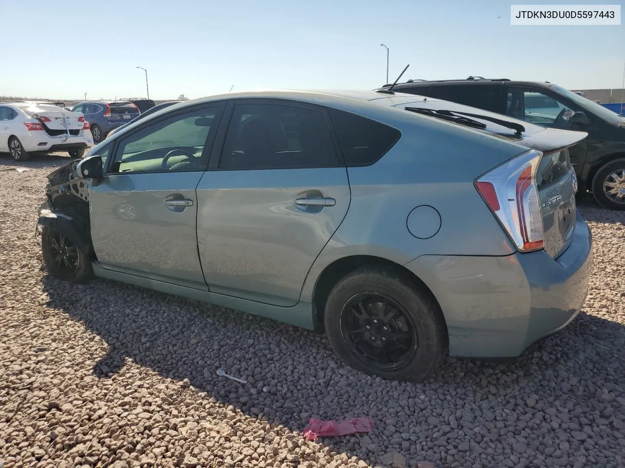 JTDKN3DU0D5597443 2013 Toyota Prius