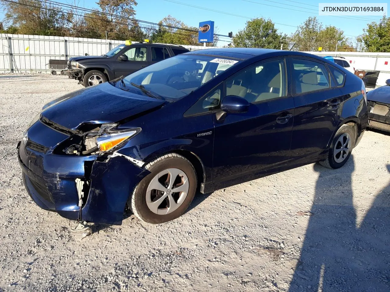 JTDKN3DU7D1693884 2013 Toyota Prius