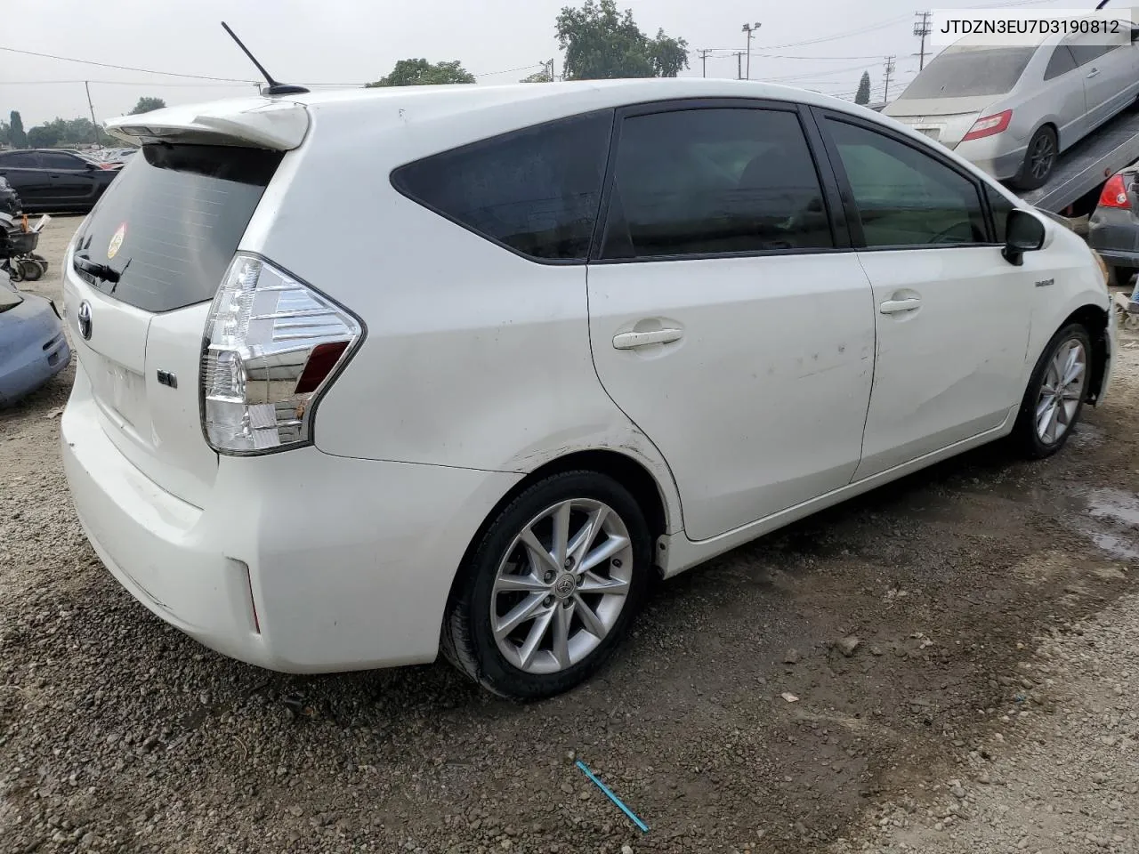 2013 Toyota Prius V VIN: JTDZN3EU7D3190812 Lot: 76166384