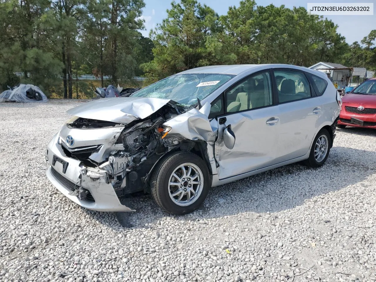 2013 Toyota Prius V VIN: JTDZN3EU6D3263202 Lot: 76354864