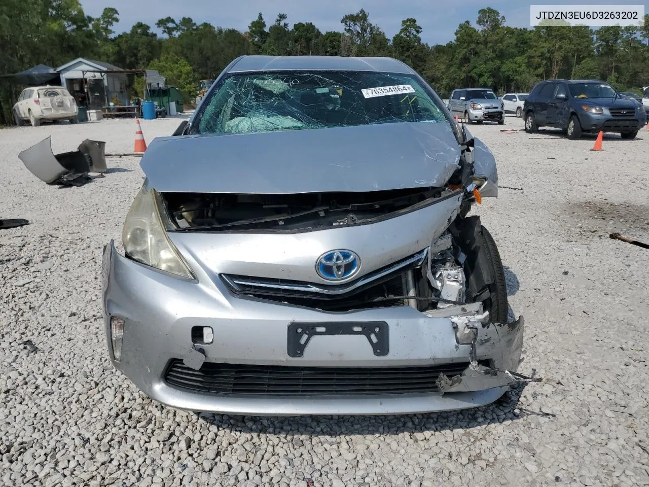 2013 Toyota Prius V VIN: JTDZN3EU6D3263202 Lot: 76354864