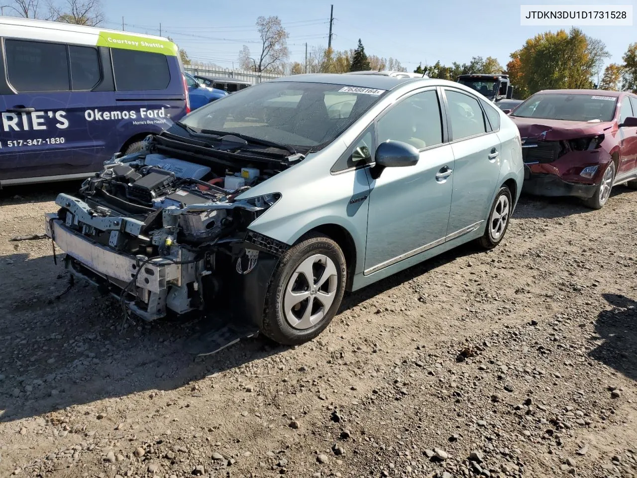 JTDKN3DU1D1731528 2013 Toyota Prius