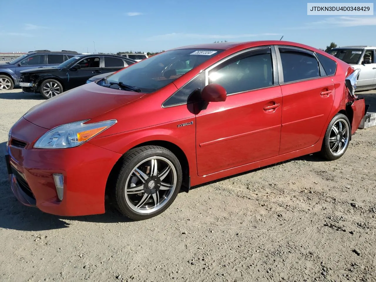 JTDKN3DU4D0348429 2013 Toyota Prius